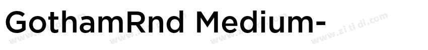 GothamRnd Medium字体转换